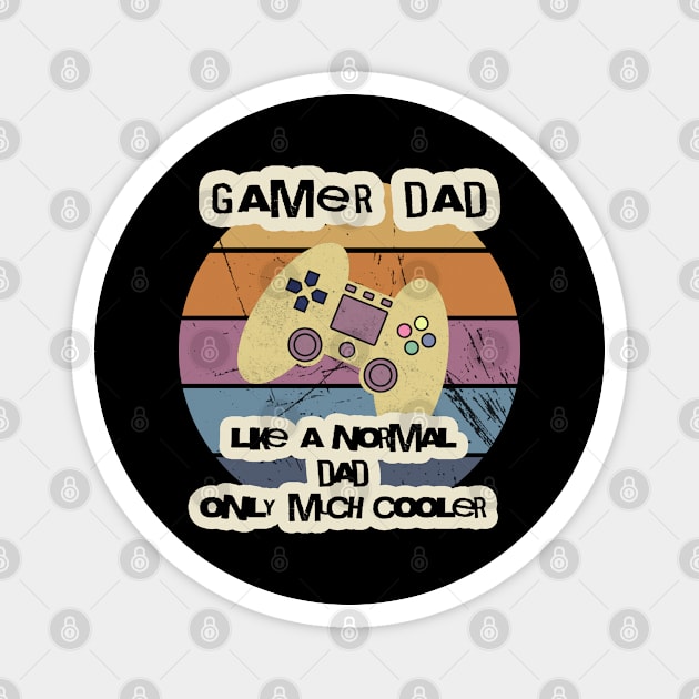 I'm a Gamer Dad Funny Gifts for Gamers Fathers Day Mens Gaming Magnet by Abderrahmaneelh